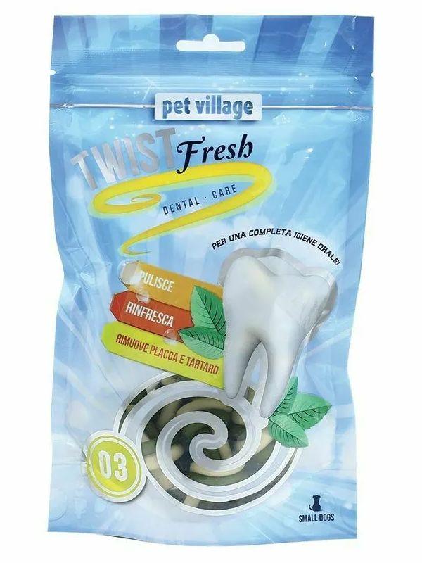 Twist Fresh 03 Dual Dental Care Soft Bone Small Dogs стоматологічні ласощі для дрібних собак, 100 гр, фото 1