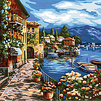 Набір для творчості Картина за номерами Малювання на полотні 40X40 см. "прибережжя"