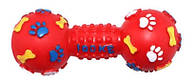 Іграшка вінілова гантель-міна з шипами, лапками і кісточками 13см