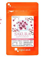 Ogaland Sakura съедобные духи, добавка для улучшения запаха тела с натуральными маслами, 30 капсул