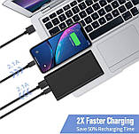 Портативний зарядний пристрій Power Bank 25800 мА·год, надвисока ємність швидкого заряджання телефона павер банк, фото 3