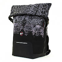 Рюкзак молодежный YES T-93 Roll серо-черный