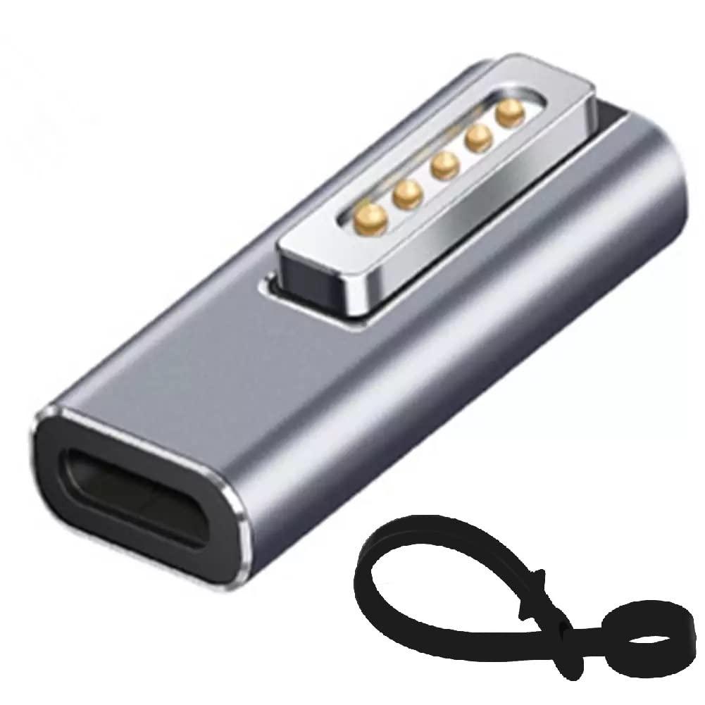 Магнітний USB C Жіночий до Mag-Safe 2 T Tip Чоловічий адаптер, сумісний з MacBook Pro Air Type-C Підтримка роз'єму конвертера 100W, фото 1