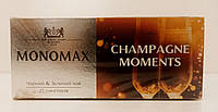 Мономах Champagne Moments, смесь черного и зеленого чая в пакетиках Брызги шампанского 25 пак по 1.5 гр