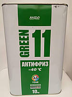 Антифриз для двигателя Antifreeze Green 11 -40 С 10кг.