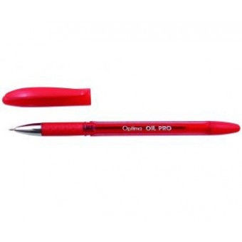 Ручка масляная Optima Oil Pro 0.5 мм Optima красная O15616-03