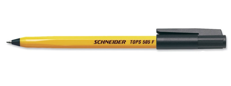 Ручка кулькова Schneider TOPS 505 F, чорна S150501