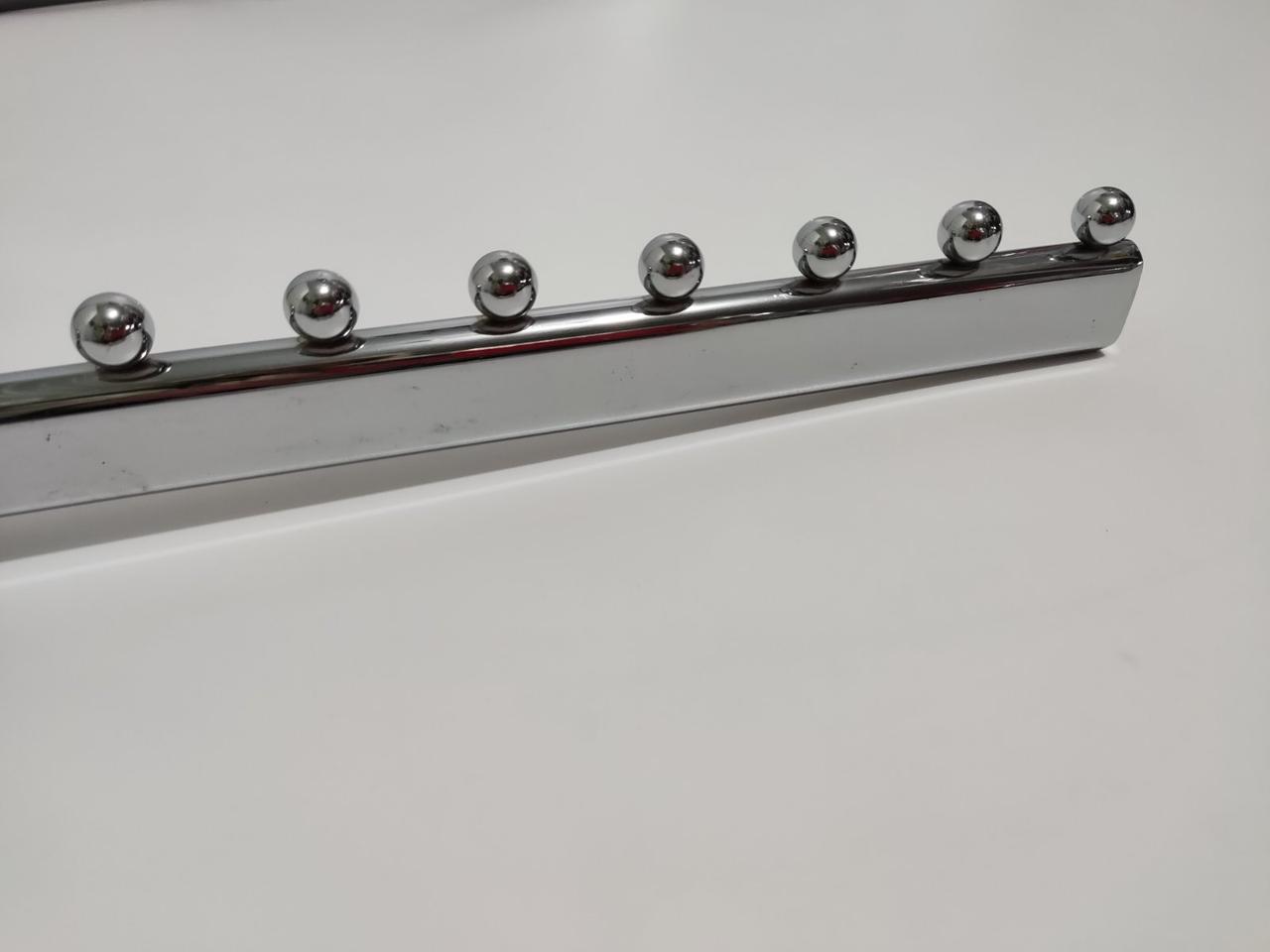 Флейта Кронштейн на Перемычку 12 шариков 45 см овальная хромированная - фото 5 - id-p167057331