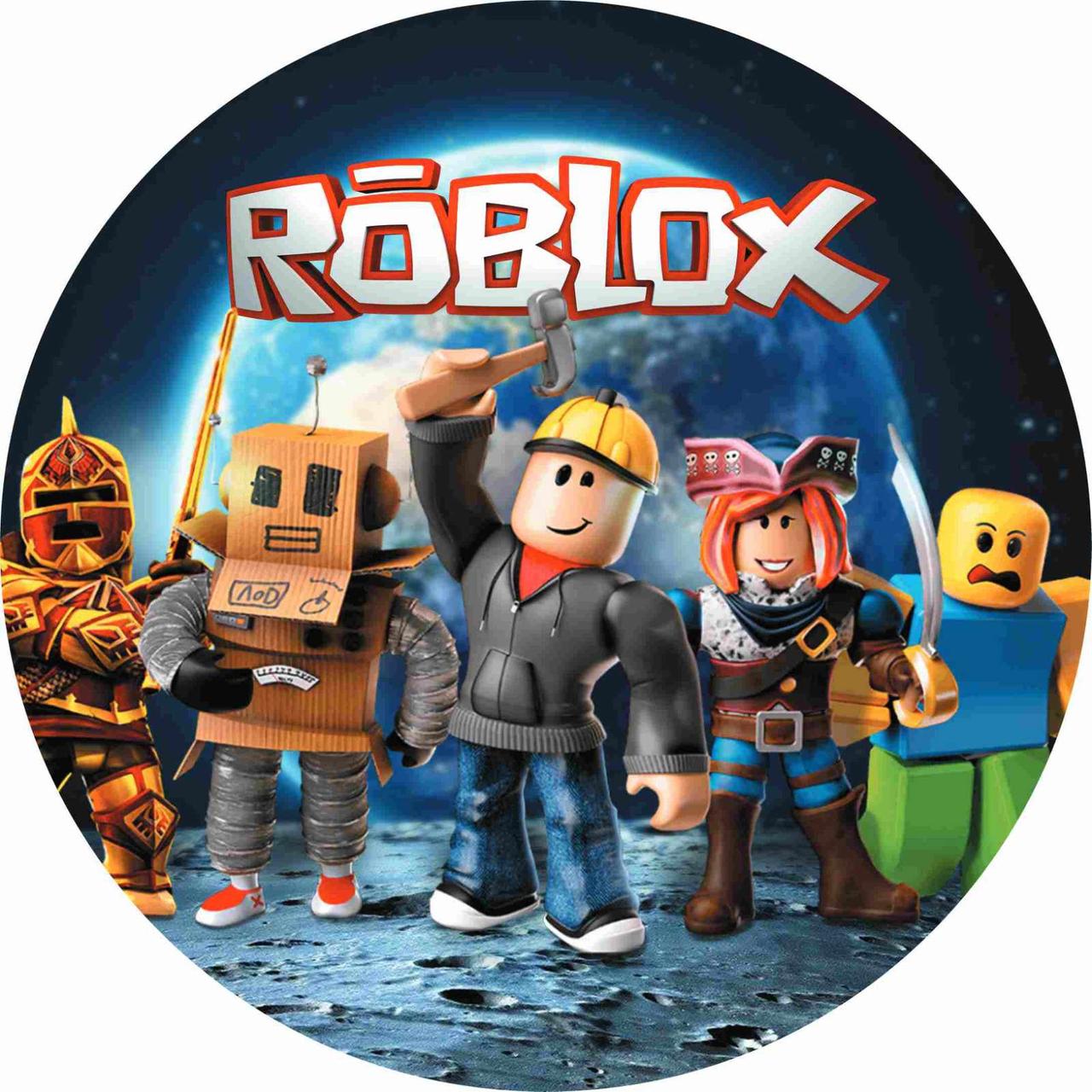 Тарілки паперові одноразові дитячі "Roblox". 18 см.10 шт.