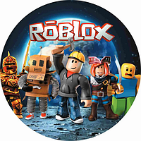 Тарелки бумажные одноразовые " Roblox / Роблокс " 18 см 10 шт