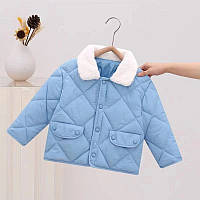 Детская демисезонная куртка весна-осень, голубая курточка на мальчиков и девочек