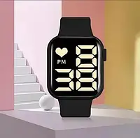 Годинник led color чудовий годинник чорний