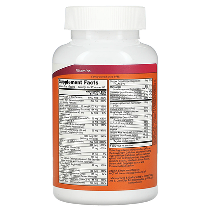 Мультивітаміни для жінок NOW Foods Eve Superior Women's Multi 180 tabs, фото 2