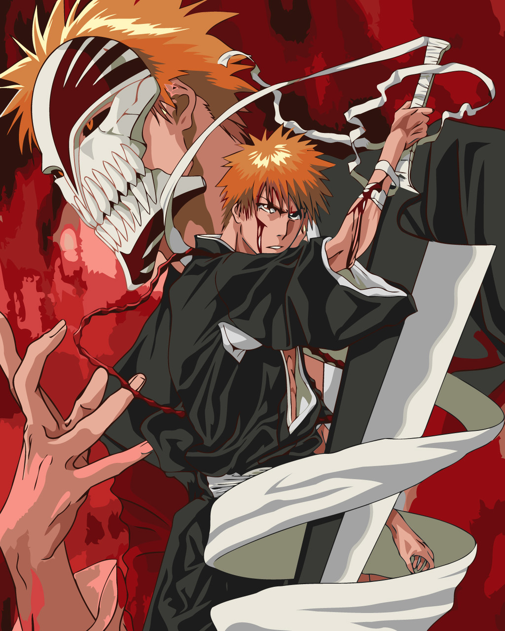 Картина за номерами 40×50 см Kontur. Аніме Бліч. DS0502, фото 1