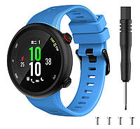 Ремешок для Garmin Forerunner 45S (голубой)