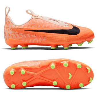 Дитячі бутси Nike Phantom GX Academy FG/MG Junior DZ3494-800, Жовтогарячий, Розмір (EU) — 35