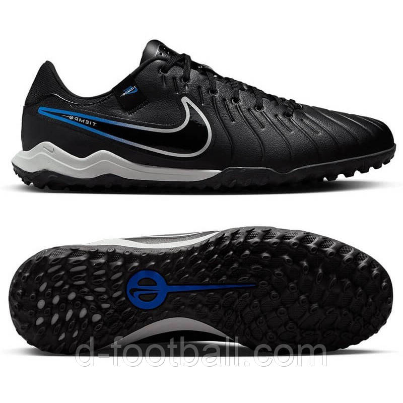 Сороконіжки Nike Tiempo Legend X Academy TF DV4342-040, Чорний, Розмір (EU) — 41