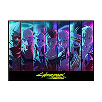 Постер на ПВХ "Cyberpunk Edgerunners Horizontal" UkrPoster 2200570061 без рамки 50х70 см, World-of-Toys