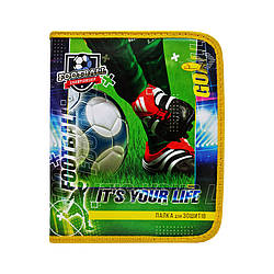 Папка для зошитів В5 Апельсин ПШ-01  на блискавці Football, World-of-Toys