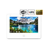 7-дюймовий сенсорний Full HD відеодомофон з Wi-Fi/LAN і пам'яттю NeoLight ALPHA HD WF білий