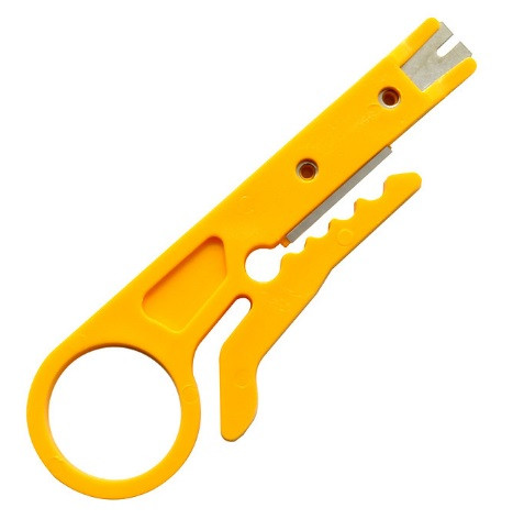 Стрипер для зняття ізоляції розшивки та забивання мережевого кабелю, фото 1