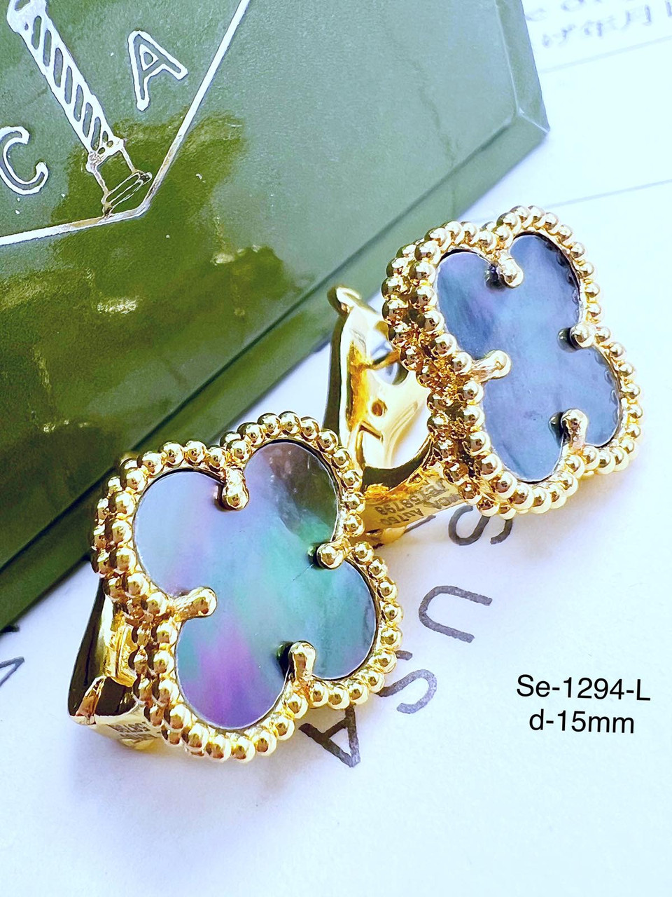 Сережки Stainlees Steel (14-K)