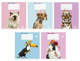 Зошит 18 аркушів клітинка "Бріск"/ Милий друг