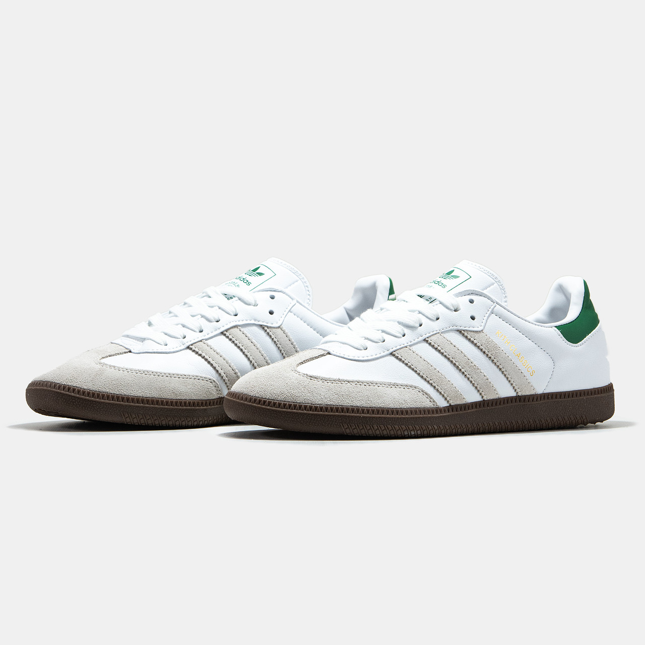Кросівки чоловічі білі Adidas Samba x Kith White Green (12842), фото 1