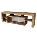 Тумба під телевізор в передпокій, вітальню з ЛДСП Сімпл ТС-1500 Дуб крафт золотий Неман, фото 3