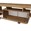 Тумба під телевізор в передпокій, вітальню з ЛДСП Сімпл ТС-1500 Дуб крафт золотий Неман, фото 4