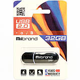 FLASH 32GB Mibrand Panther Black USB 2.0, фото 3