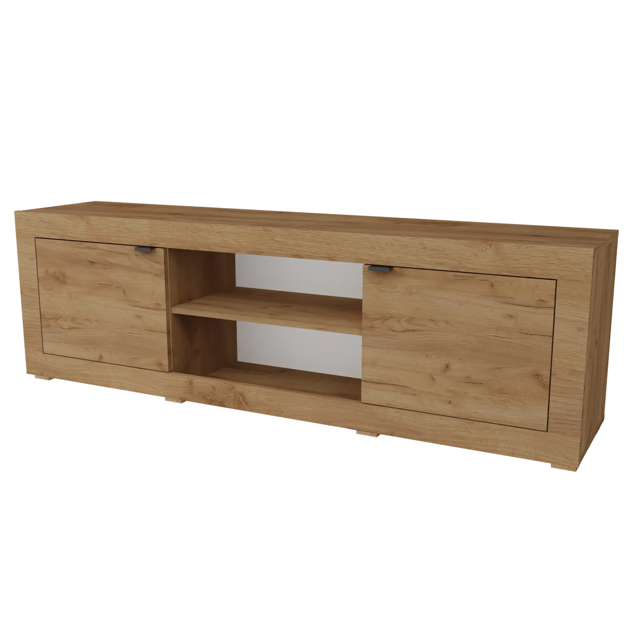 Тумба під телевізор в передпокій, вітальню з ЛДСП Сімпл ТС-1600 Дуб крафт золотий Неман, фото 1