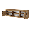 Тумба під телевізор в передпокій, вітальню з ЛДСП Сімпл ТС-1600 Дуб крафт золотий Неман, фото 3