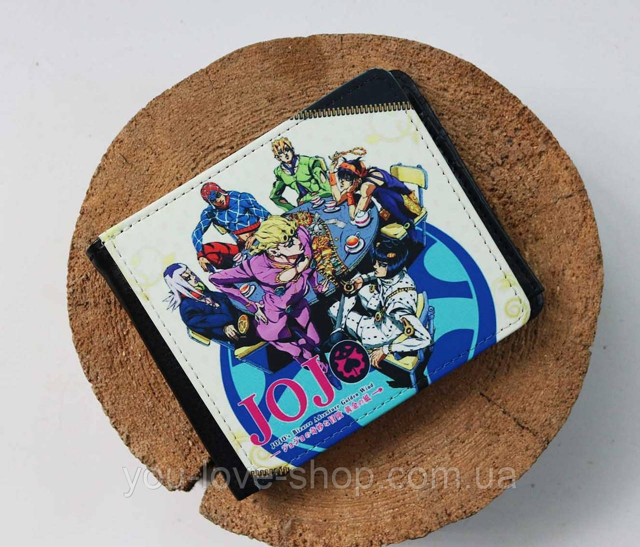 Гаманець Неймовірні пригоди ДжоДжо "Золотий вітер - персонажі" / JoJo's Bizarre Adventure, фото 1