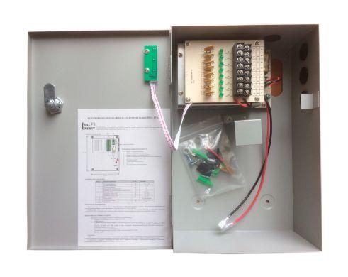 Блок безперебійного живлення BBG-1210/8 для відеоспостереження 12 В, 10 А, під 18 А·год акумулятор
