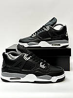 Кроссовки Nike Air Jordan Retro 4 чорні (36-41) .Хит!