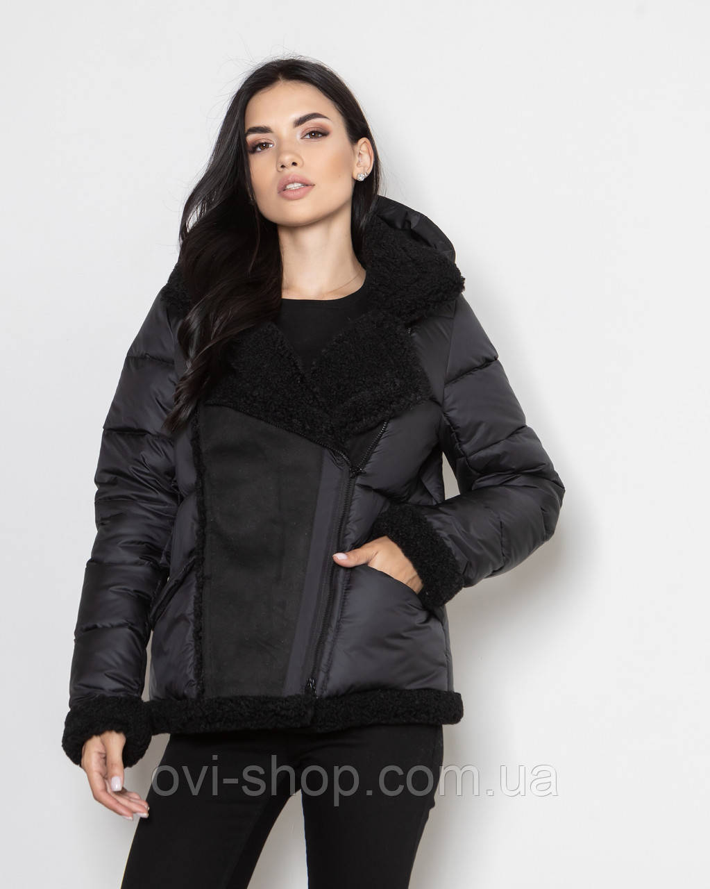 Жіночий пуховик косуха, фото 1