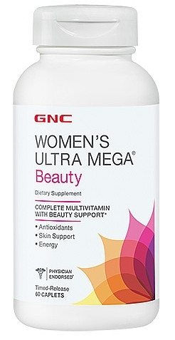 GNC Women's Ultra Mega Beauty 60 caplets - фото 2 - id-p332915702