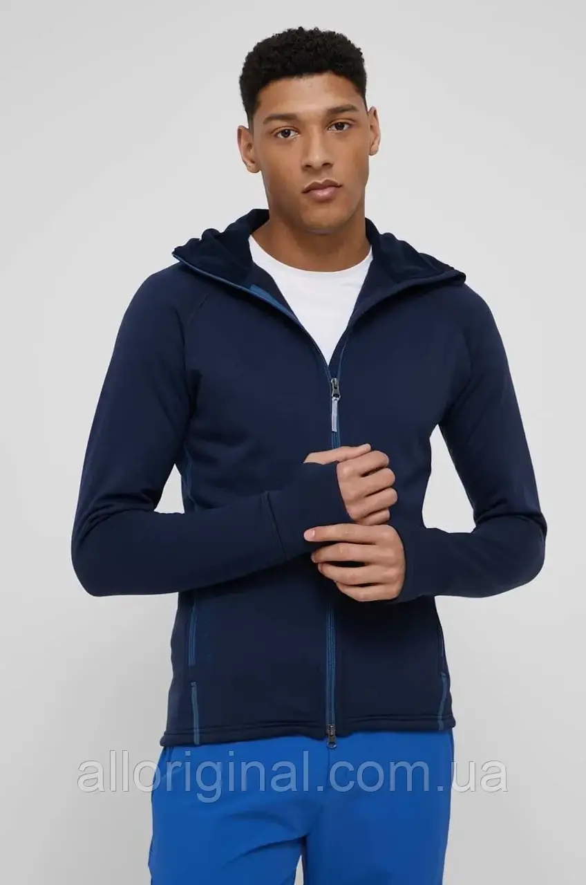 AllOriginal com ua Спортивна кофта Houdini Power колір синій з капюшоном однотонна РОЗМІРИ ЗАПИТУЙТЕ, фото 1