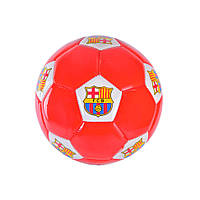 Футбольный мяч №3 Bambi Barcelona PVC диаметр 18 см Красный FB190301