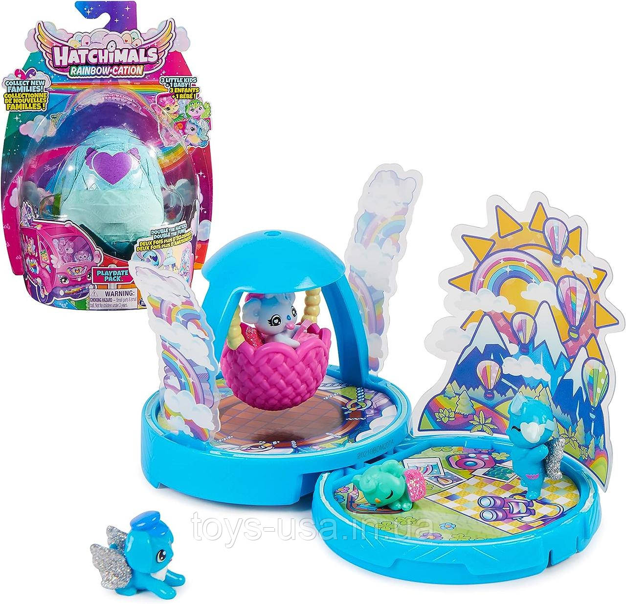 Набір колекційних фігурок Час гри Хетчималс Hatchimals CollEGGtibles Playdate Rainbow-Cation, фото 1