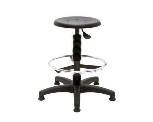 Стілець медичний Polo Black (шарніри, ринг) на колесах для лікаря стоматолога асистента пацієнта, фото 1