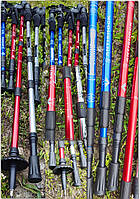 Скандинавские телескопические палки для скандинавской ходьбы, трехсекционные (586 грн. за пару).