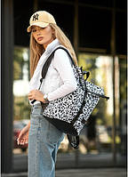 Рюкзак рол Sambag RollTop X чорний принт "Graphity" жіночий