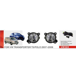 Фари дод.модель VW Polo 4 2005-09/Transporter T5/Skoda Fabia/VW-269/9006-12V55W/ел.дрібка (VW-269)