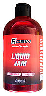 Ликвид джем для ловли рыбы, Robin Liquid Jam, 350мл, вкус Клубника - Кислая груша