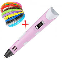3d ручка з дисплеєм 3D ручка Smart 3D Pen 2 рожева, Оригінальна 3d ручка, Якісна WJ-934 3d ручка
