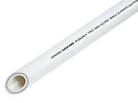 Труба полипропиленовая с алюминиевой фольгой PPR-AL-PPR Ø40*6,7мм SDR 6.0/S2.5/PN25 белого цвета 4м.п. ASCO®