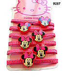 Набір резинок Minnie Mouse для дівчинки, 6 штук, фото 3