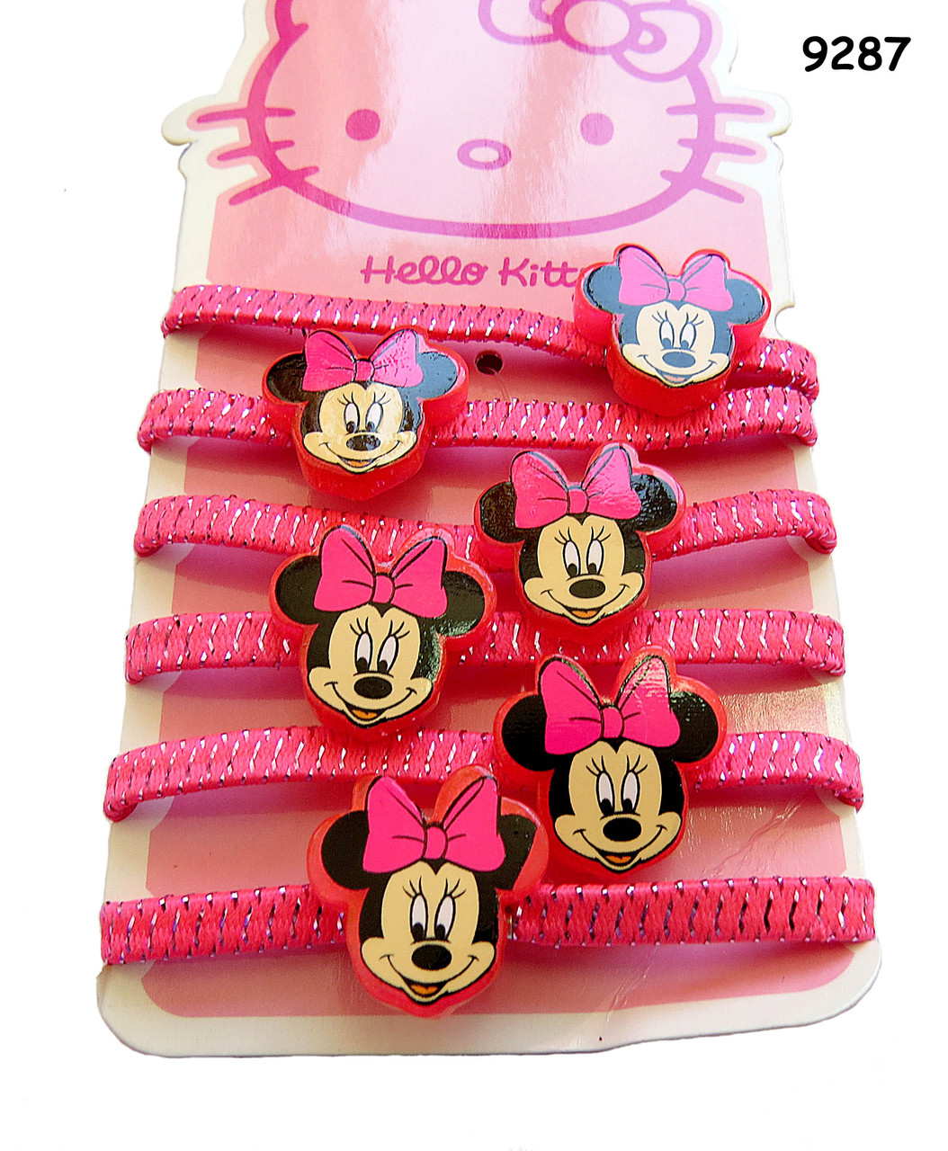 Набор резинок Minnie Mouse для девочки, 6 штук - фото 3 - id-p301606761